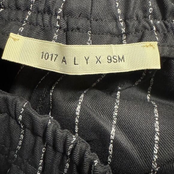 1017 ALYX 9SM Pinstripe Wool Blend Pants Made in Italy - Size M - Picture 5 of 16